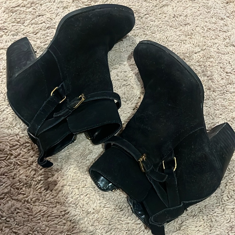 Ralph Lauren booties - super cute, comfy and zip-up on inside of bootie.